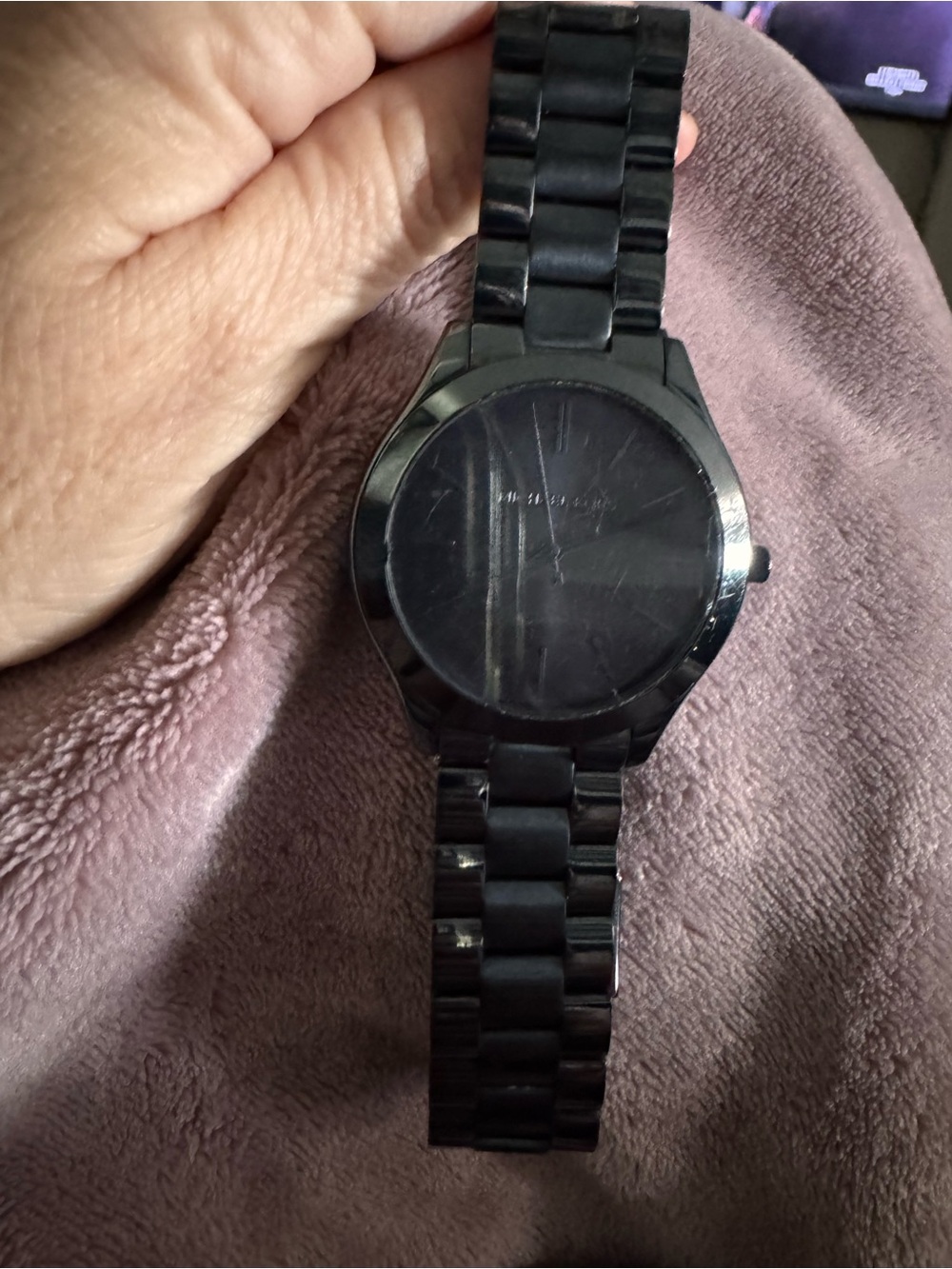 Michael Kors Slim Runway Blue Stainless Steel Watch, model MK3419 - Picture 4 of 4